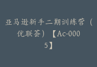 亚马逊新手二期训练营（优联荟）【Ac-0005】-51搞钱网