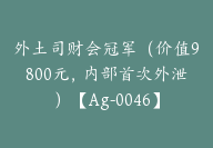 外土司财会冠军（价值9800元，内部首次外泄）【Ag-0046】-51搞钱网