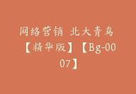 网络营销  北大青鸟 【精华版】【Bg-0007】-51搞钱网