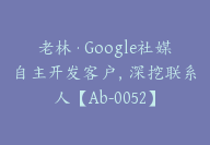 老林·Google社媒自主开发客户，深挖联系人【Ab-0052】-51搞钱网