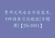 贵师兄风水玄学获客术，9种精准引流绝技(专题课)【Dh-0001】-51搞钱网