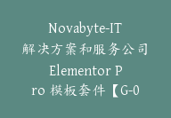 Novabyte-IT 解决方案和服务公司 Elementor Pro 模板套件【G-0064】-51搞钱网