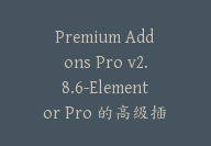 Premium Addons Pro v2.8.6-Elementor Pro 的高级插件【G-0068】-51搞钱网