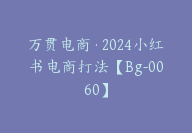 万贯电商·2024小红书电商打法【Bg-0060】-51搞钱网